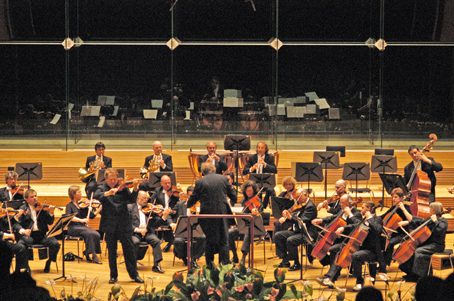 Imagen de un concierto para violín y orquesta